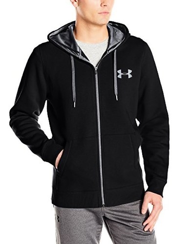men's ua rival fleece fitted full zip hoodie